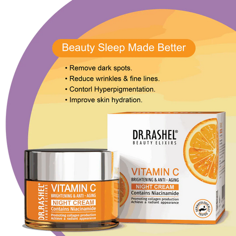 كريم فيتامين سي الليلي من دكتور راشيل
