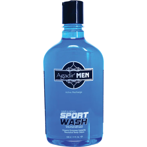 غسول رياضي للشعر والجسم للرجال من أغادير 508 مل