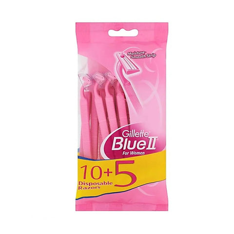 ماكينة حلاقة جيليت بلو 2 بلس للنساء 10+5