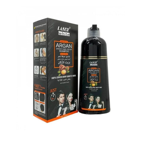 شامبو ليزر وايت للشعر الأسود الطبيعي