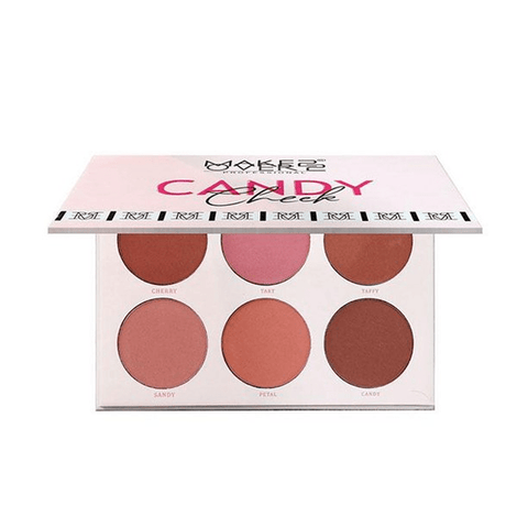 لوحة أحمر الخدود كاندي تشيك من ميك أوفر 22 بستة ألوان