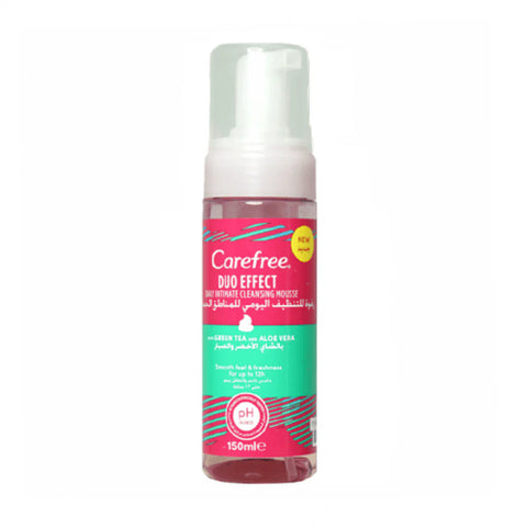 Carefree D Effect Cleansing Mousse Green Tea Aloe 150 Ml