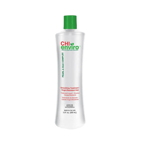 CHI Enviro Pearl &amp; Silky C Complex America Smoothing Treatment للشعر البكر/المقاوم 355 مل