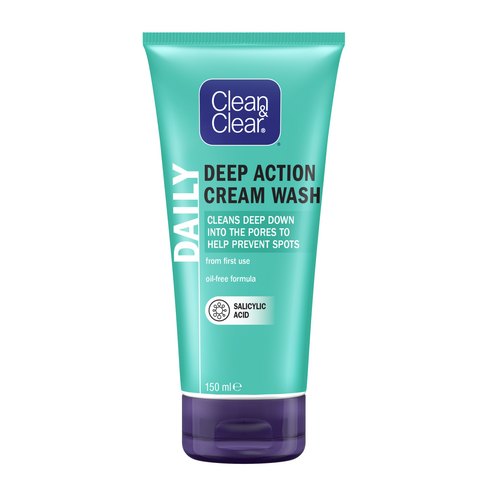 Clean & Clear Deep Action Cream Wash 150 Ml