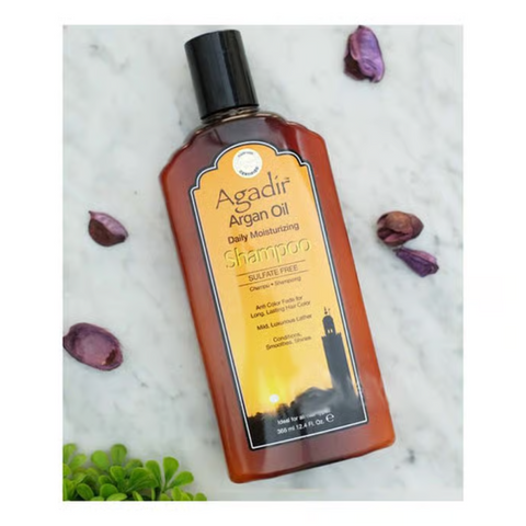 شامبو مرطب يومي بزيت الأرغان من أغادير، كيراتين، مركب البيتوتين، 366 مل